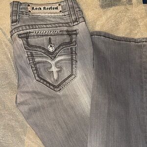Rock Revival Women's Silver Boot Cut Jeans